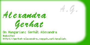 alexandra gerhat business card